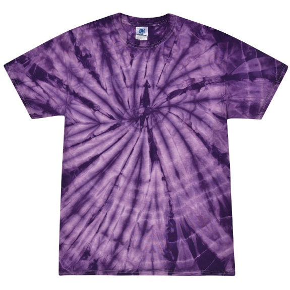 Purple Short Sleeve Tie Dye T-Shirt