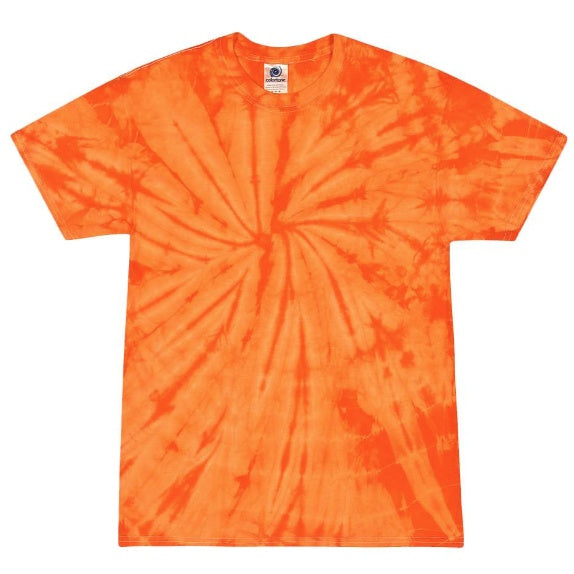 Orange Short Sleeve Tie Dye T-Shirt