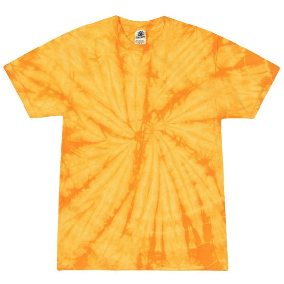 Gold Short Sleeve Tie Dye T-Shirt