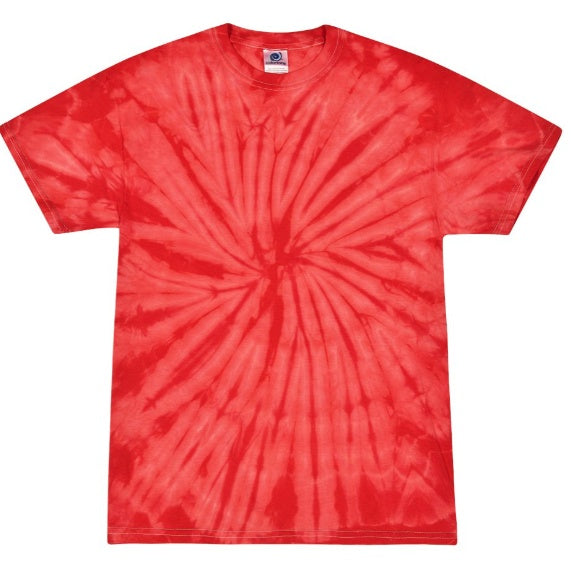 Red Short Sleeve Tie Dye T-Shirt