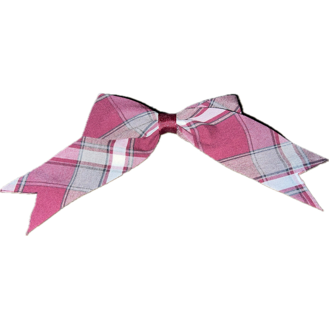 Jumbo Plaid Bow with Tails