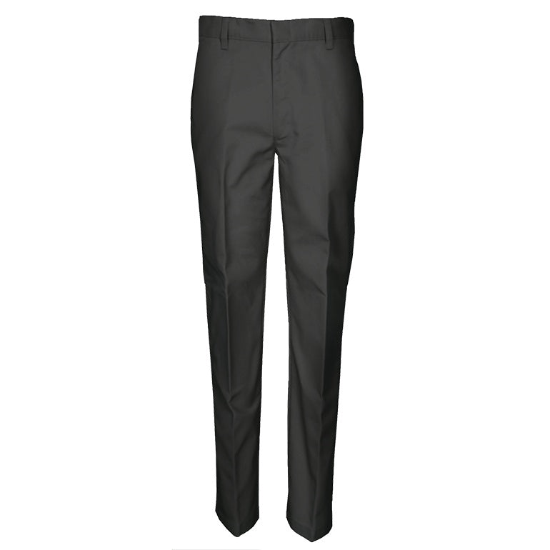 Super Soft Black Flat‑Front School Pants