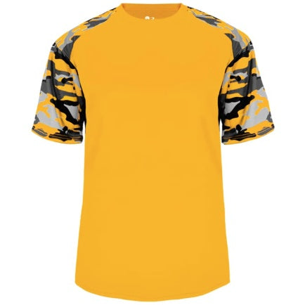 Gold Performance Camo Sleeve T-shirt