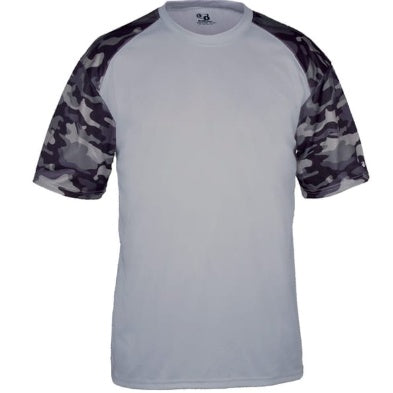 Silver Performance Camo Sleeve T-shirt
