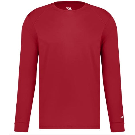 B-Core Red Performance Long Sleeve T-shirt