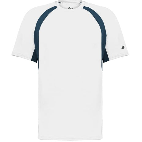 White/Navy Short Sleeve Hook T-Shirt