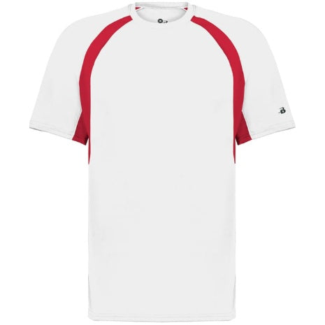 White/Red Short Sleeve Hook T-Shirt