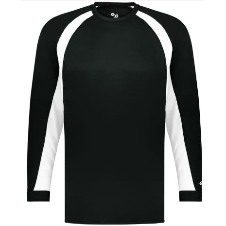 Black/White Long Sleeve Hook T-Shirt