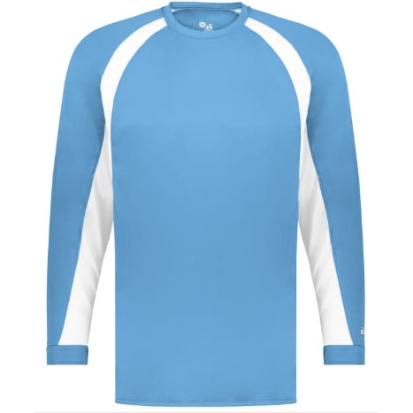 Columbia Blue/White Long Sleeve Hook T-Shirt