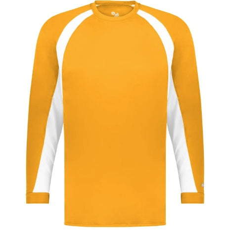 Gold/White Long Sleeve Hook T-Shirt