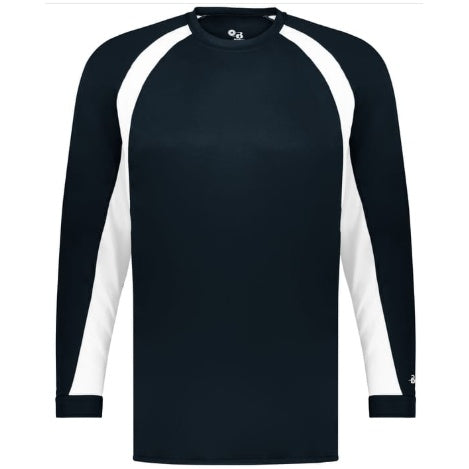Navy/White Long Sleeve Hook T-Shirt