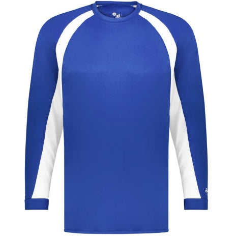 Royal/White Long Sleeve Hook T-Shirt