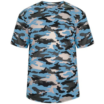 Columbia Blue Full Camo Sleeve T-shirt