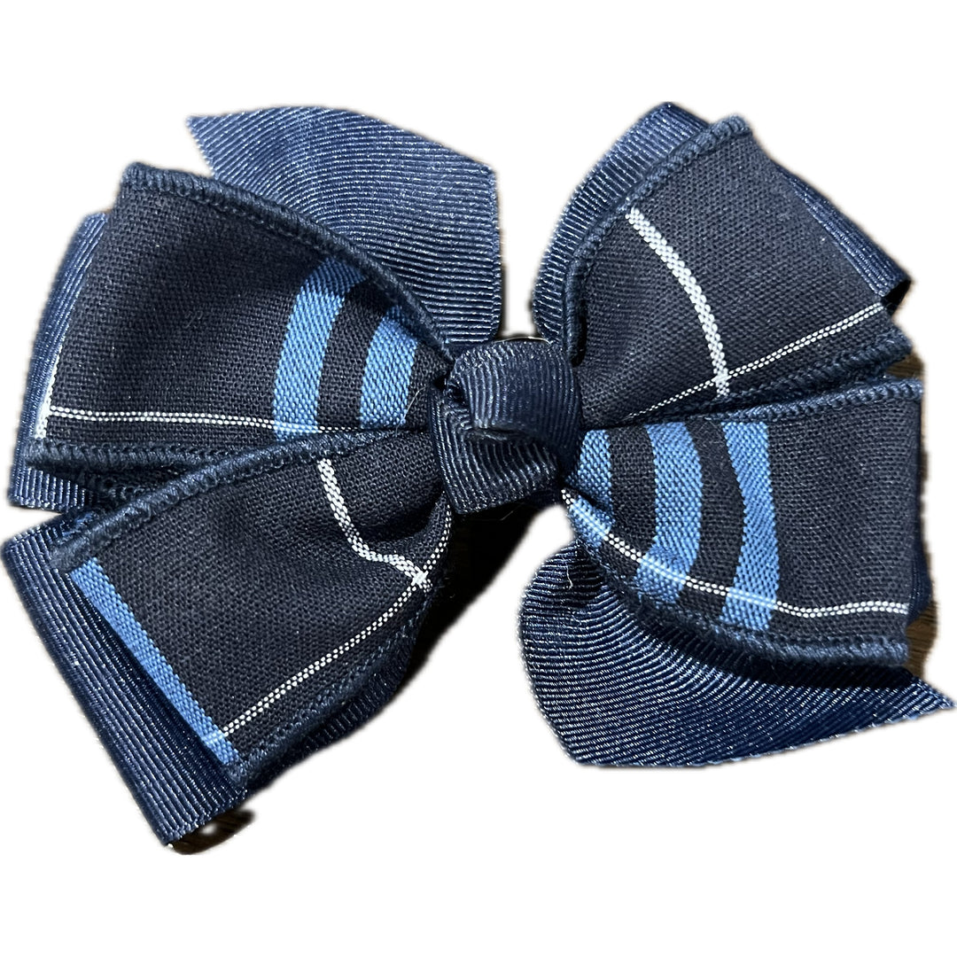 Plaid Bow with Ribbon