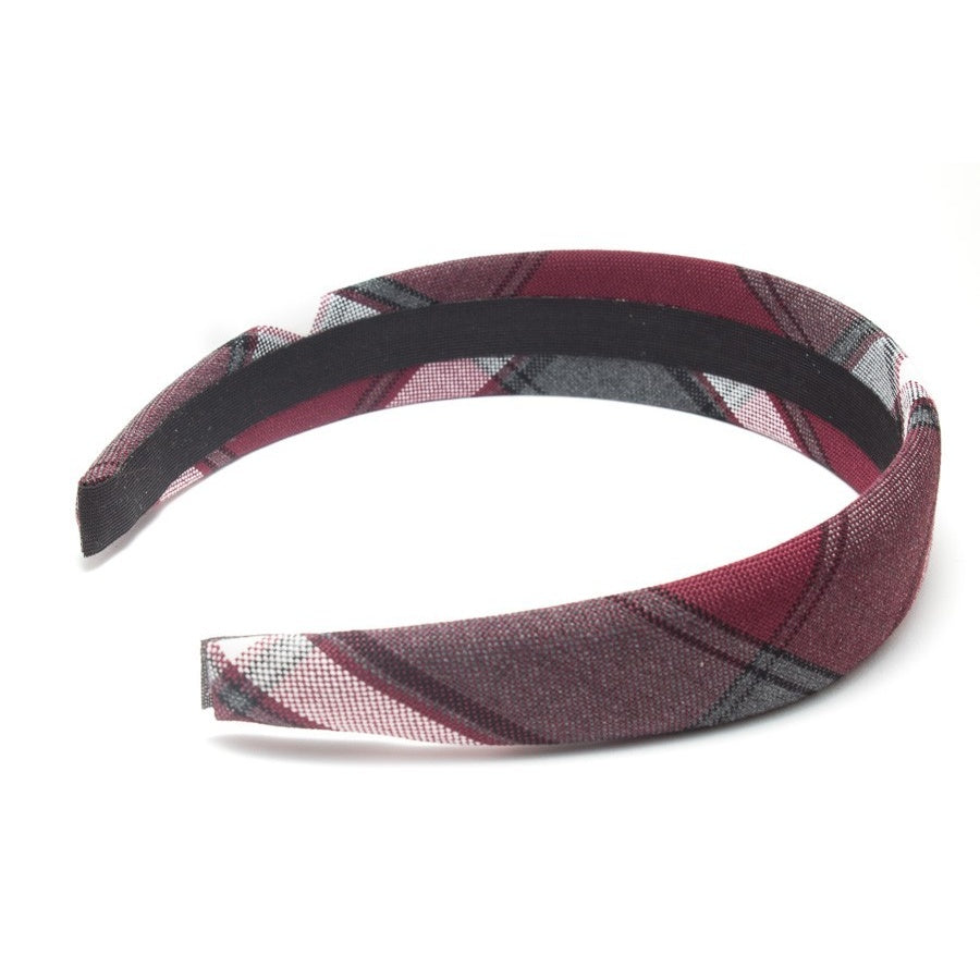 Wide Padded Traditional Plaid Headband