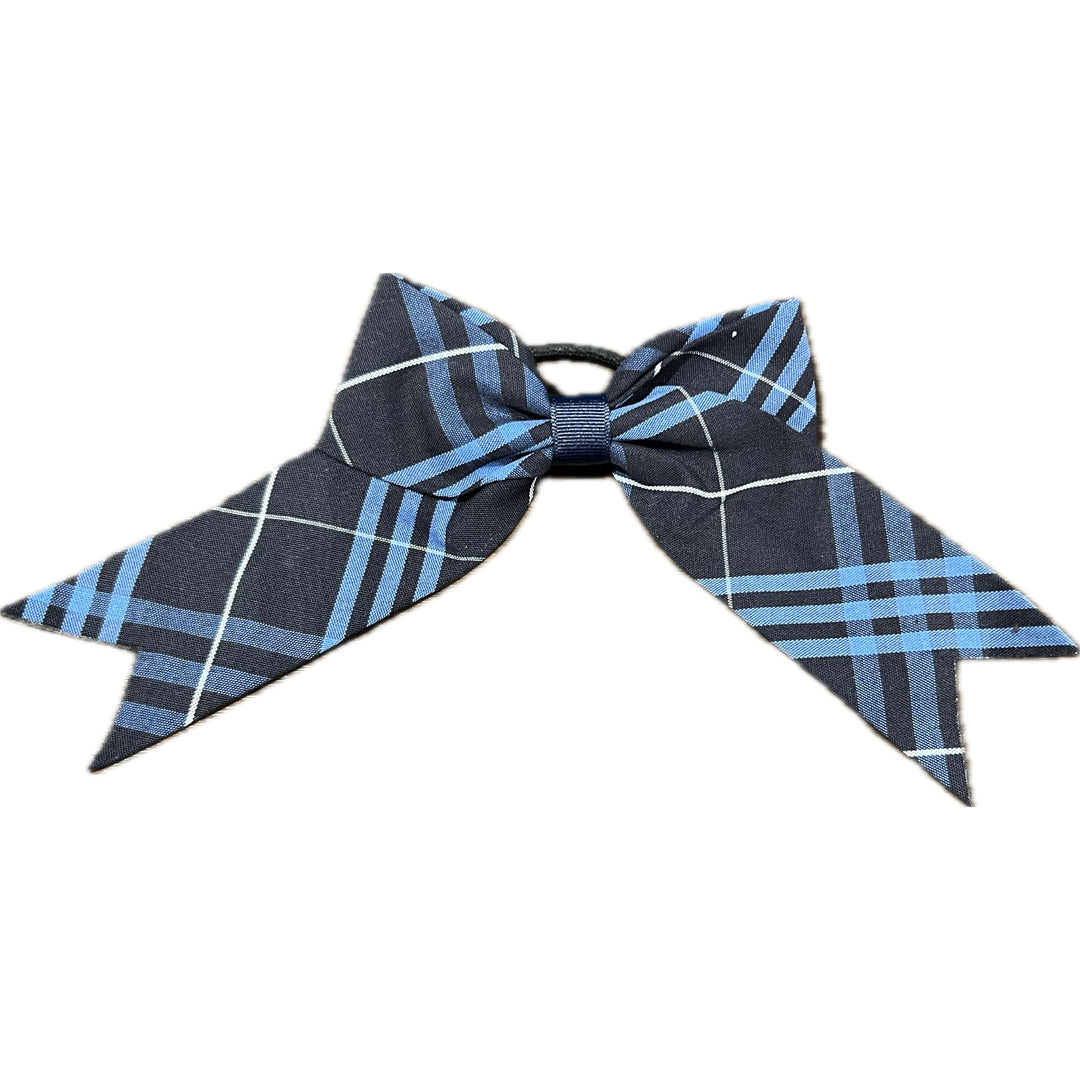 Jumbo Plaid Bow with Tails