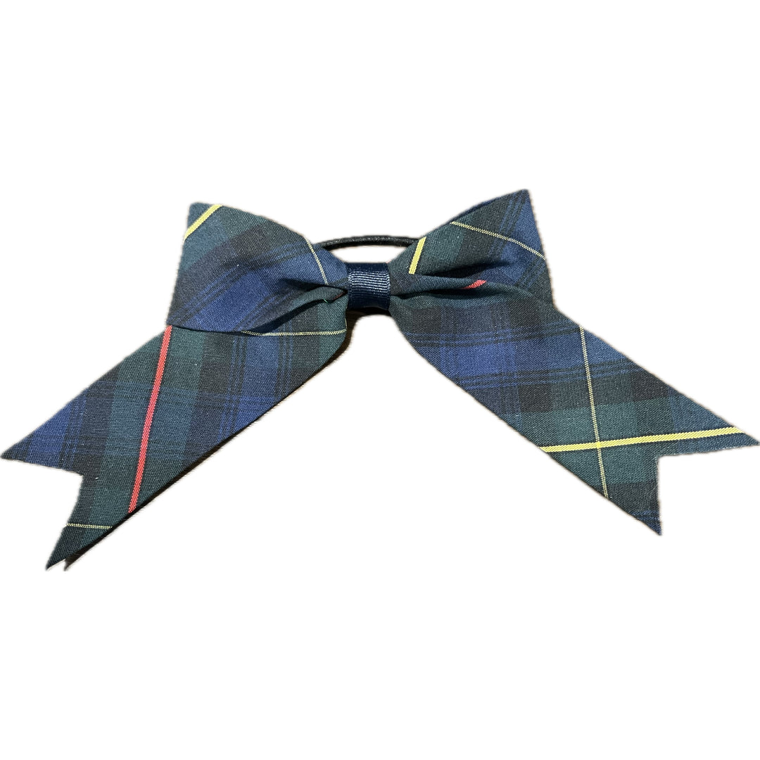 Jumbo Plaid Bow with Tails