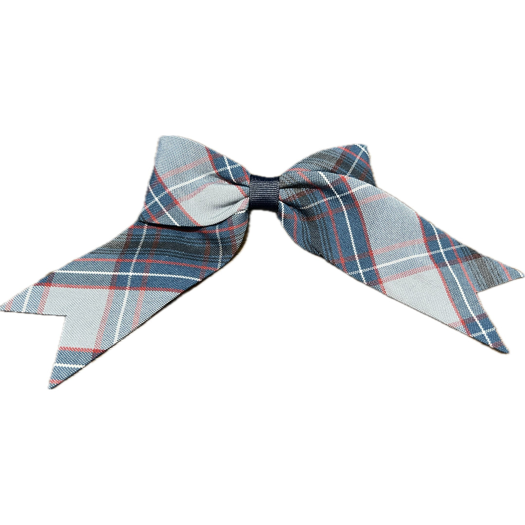 Jumbo Plaid Bow with Tails
