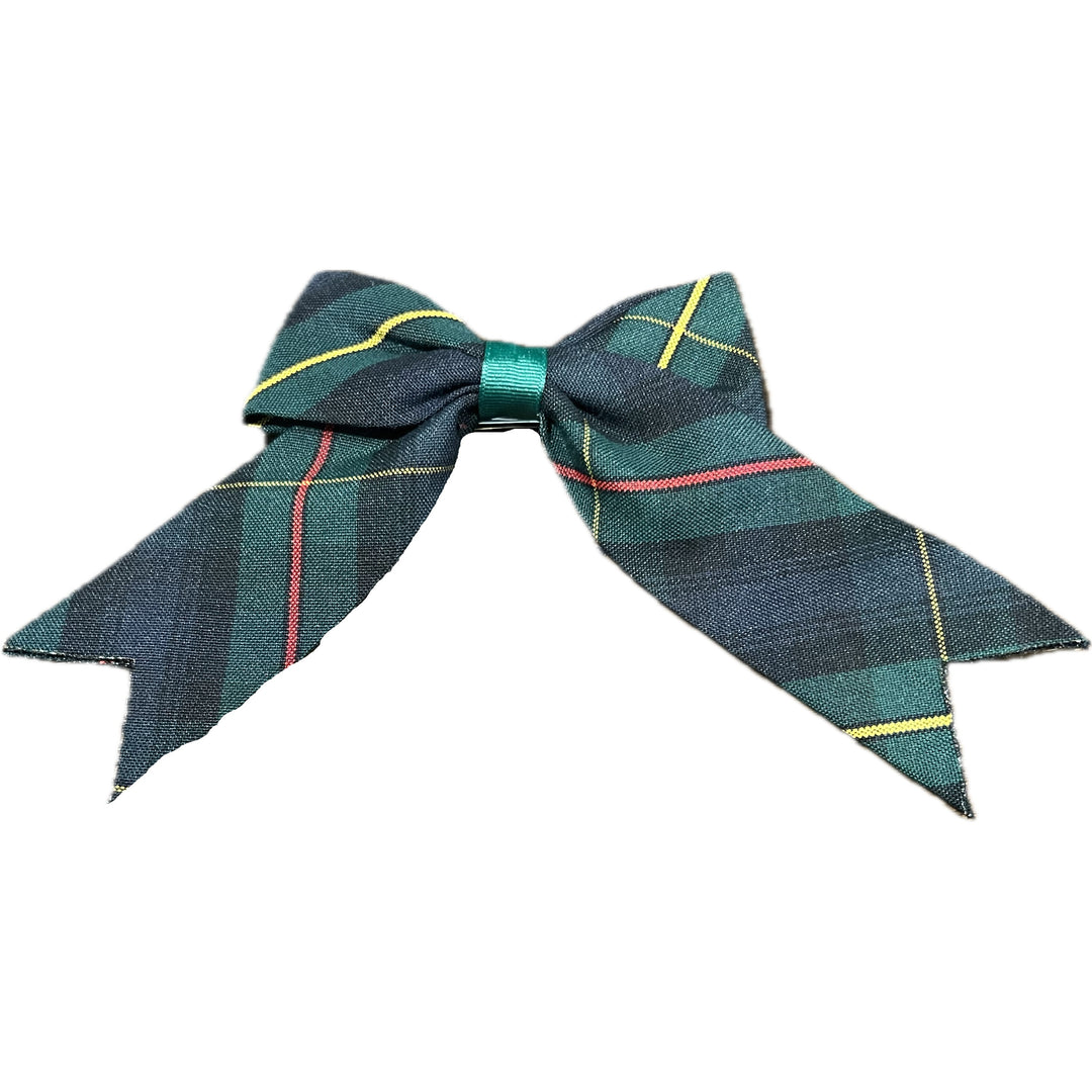 Jumbo Plaid Bow with Tails