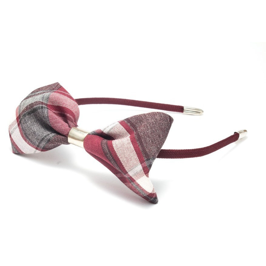 Medium Bow on Covered Headband