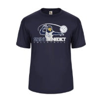St. Benedict School Team Volleyball Performance Short Sleeve T-shirt w/ Design 1 Logo 