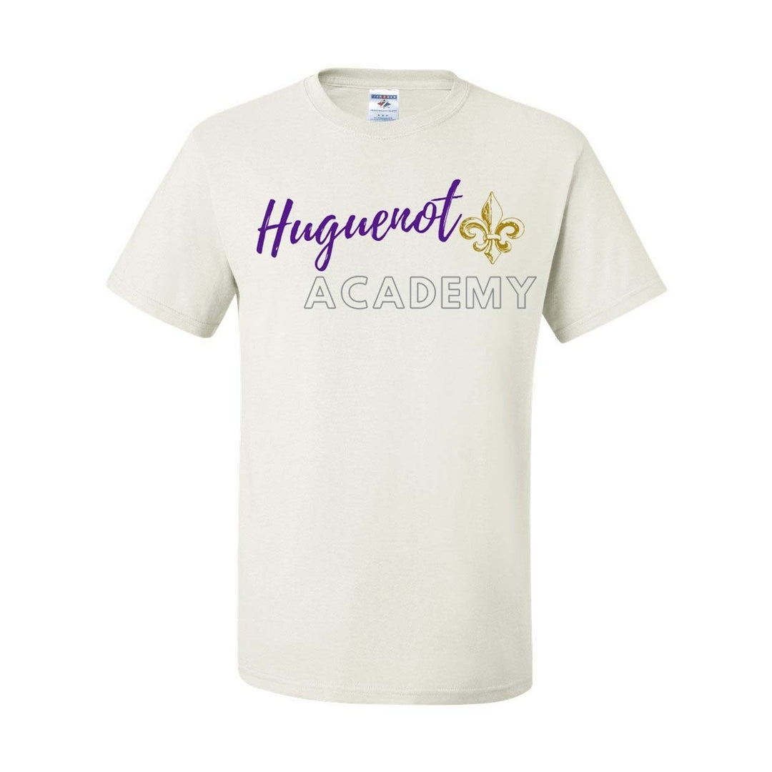 Huguenot Academy Spirit Short Sleeve T-Shirt w/ Logo 