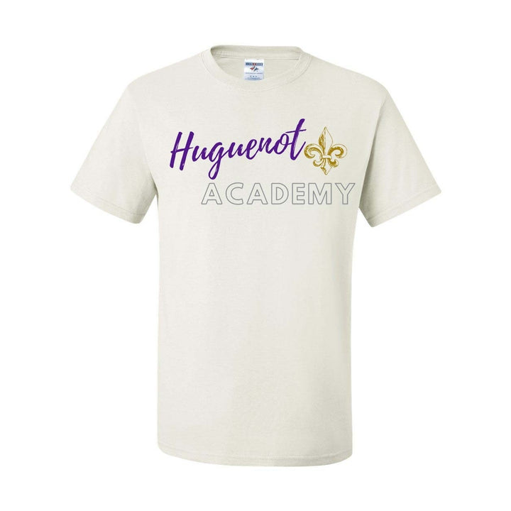 Huguenot Academy Spirit Short Sleeve T-Shirt w/ Logo 