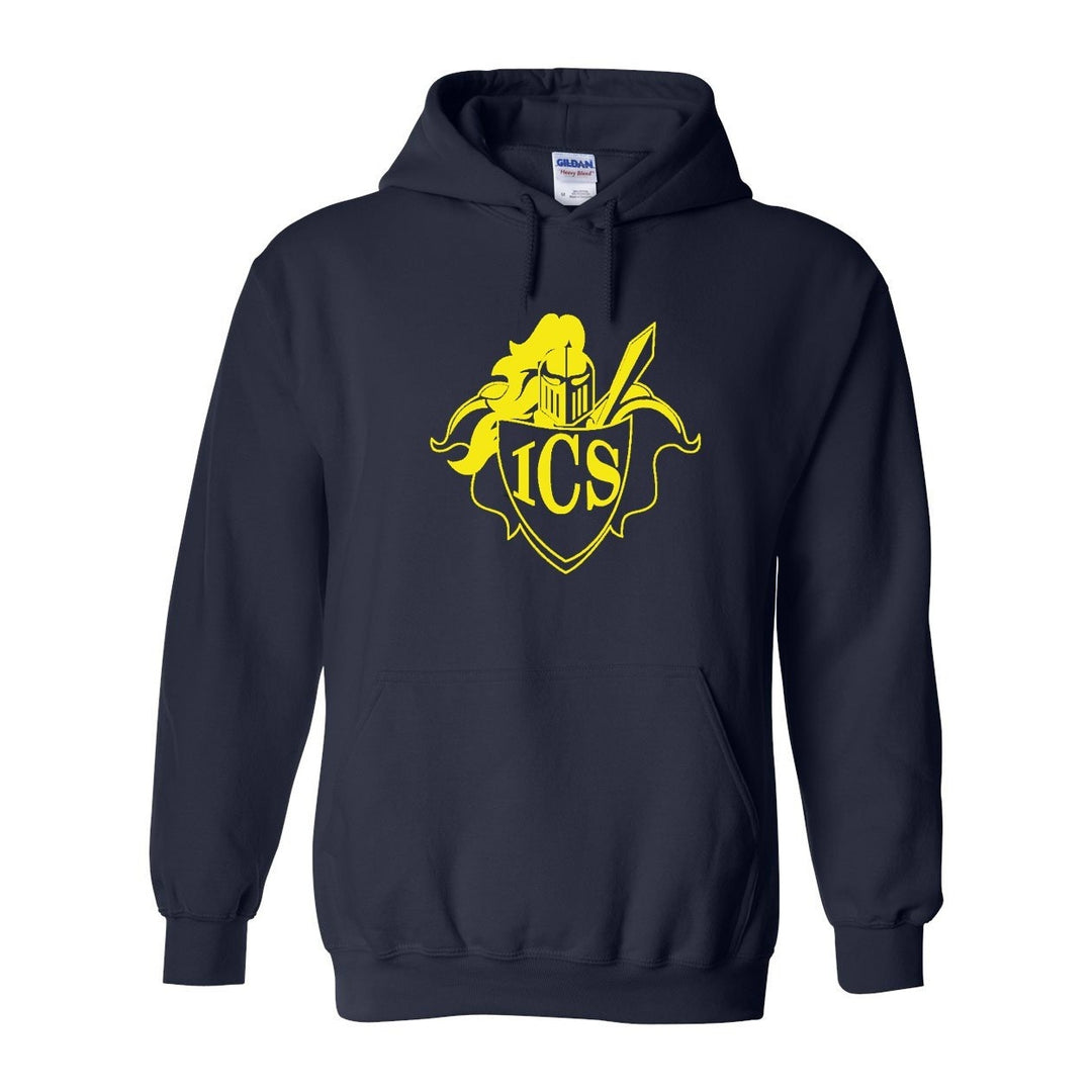 Immaculate Conception School Spirit Pullover Hoodie w/ Yellow Shield Logo 