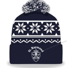 St. Raymond School Spirit Knit Beanie w/ Crest Logo 