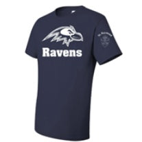 St. Raymond School Spirit Short Sleeve T-Shirt w/ White Raven Logo 