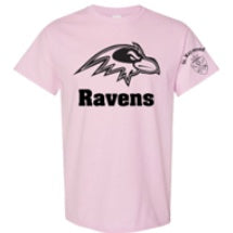 St. Raymond School Spirit Short Sleeve T-Shirt w/ Black Raven Logo 
