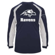 St. Raymond School Spirit Hook Long Sleeve T-shirt w/ White Raven Logo 