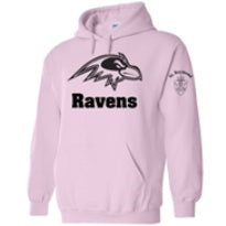 St. Raymond School Spirit Pullover Hoodie w/ Black Raven Logo 