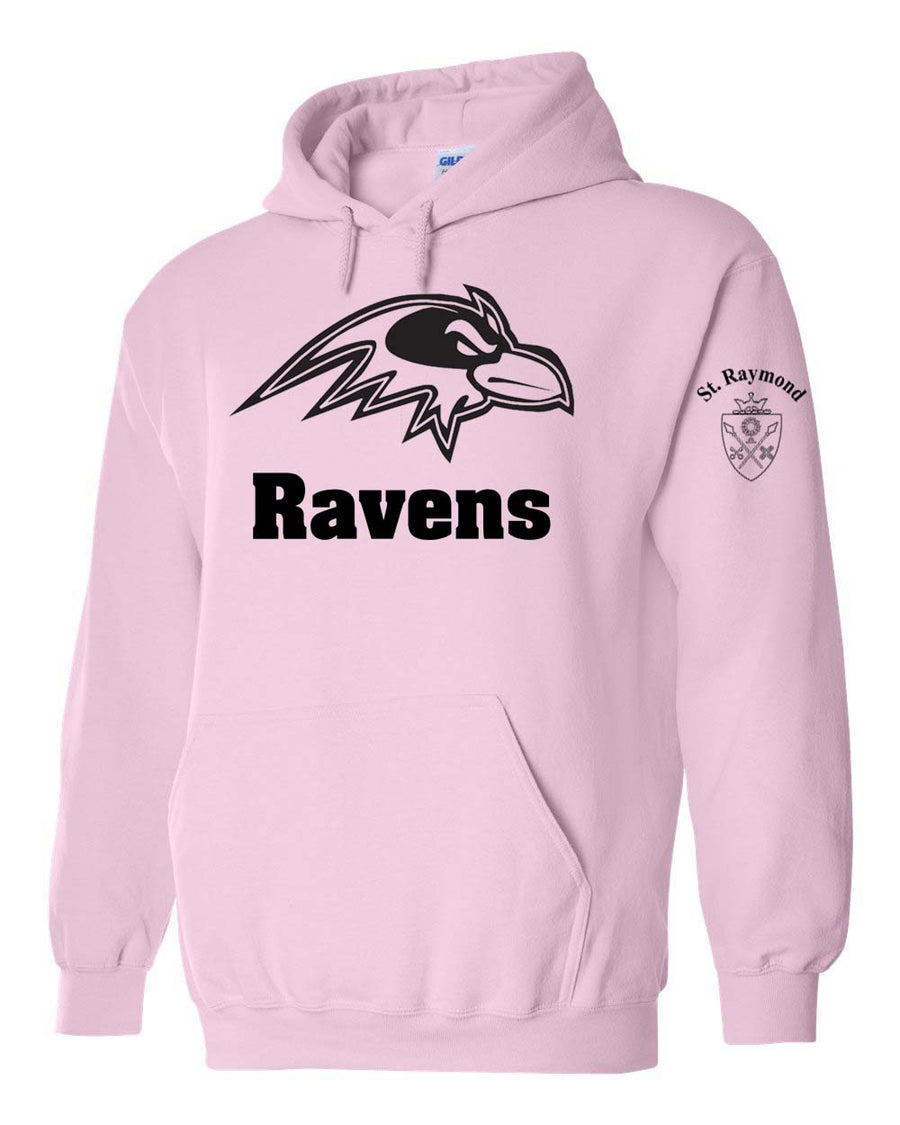 St. Raymond School Spirit Pullover Hoodie w/ Black Raven Logo #12 ...
