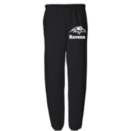 St. Raymond School Spirit Sweatpants w/ Small White Raven Logo 