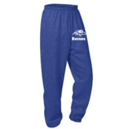 St. Raymond School Spirit Sweatpants w/ Small White Raven Logo 