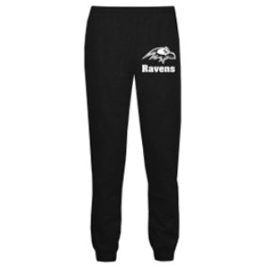 St. Raymond School Spirit Joggers w/ Small White Raven Logo 