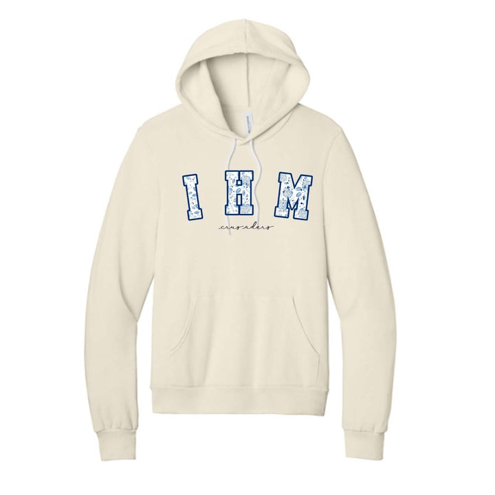 Immaculate Heart of Mary School Spirit Pullover Hoodie w/ Floral IHM Logo 