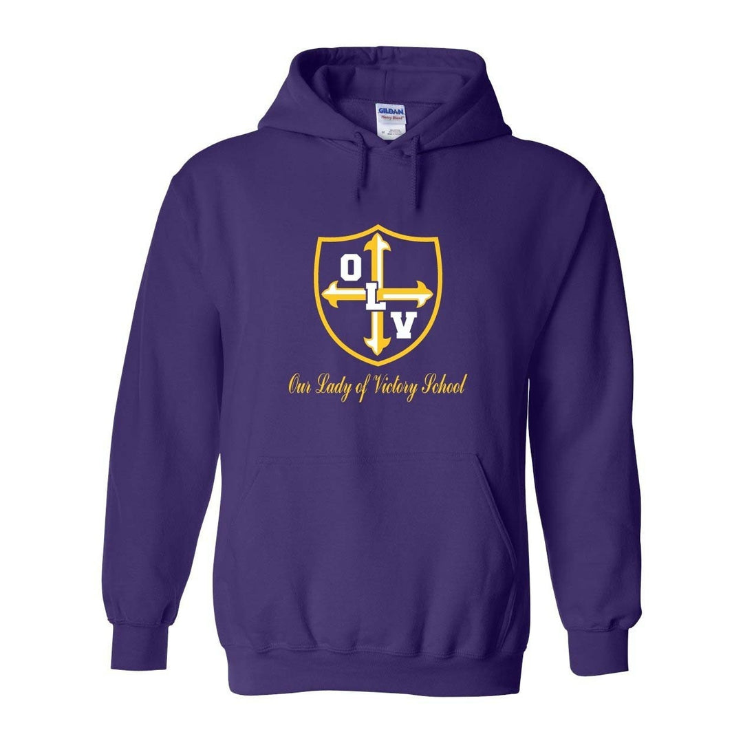 Our Lady of Victory School Spirit Pullover Hoodie w/ Gold Crest Logo 