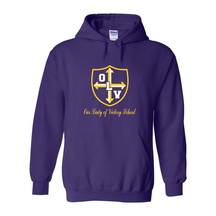 Our Lady of Victory School Spirit Pullover Hoodie w/ Gold Crest Logo 