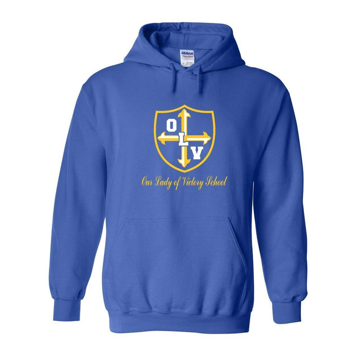 Our Lady of Victory School Spirit Pullover Hoodie w/ Gold Crest Logo 
