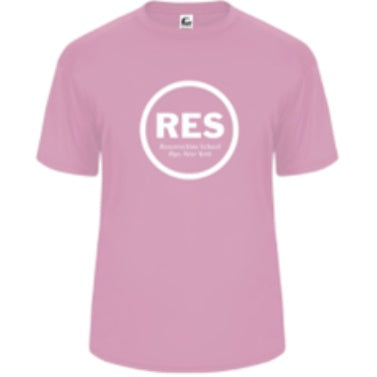 Resurrection School Spirit Performance Short Sleeve T-shirt w/ White RES Logo 