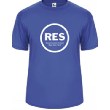 Resurrection School Spirit Performance Short Sleeve T-shirt w/ White RES Logo 