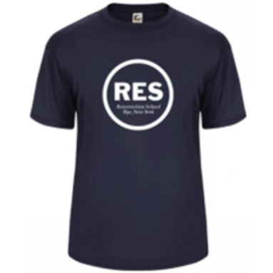 Resurrection School Spirit Performance Short Sleeve T-shirt w/ White RES Logo 