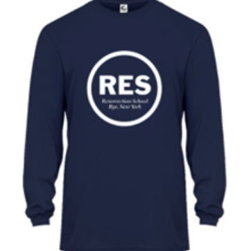 Resurrection School Spirit Performance Long Sleeve T-shirt w/ White RES Logo 