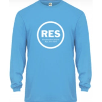Resurrection School Spirit Performance Long Sleeve T-shirt w/ White RES Logo 