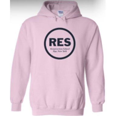 Resurrection School Spirit Pullover Hoodie w/ Navy RES Logo 