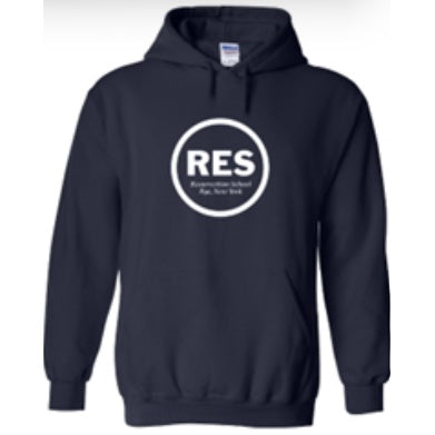 Resurrection School Spirit Pullover Hoodie w/ White RES Logo 
