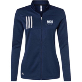 Resurrection School Spirit Ladies Adidas Jacket w/ Small White RES Logo 