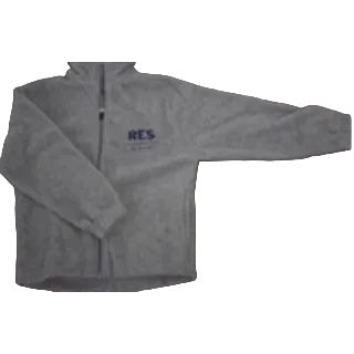 Resurrection School Full Zip Fleece w/ Navy RES Logo 